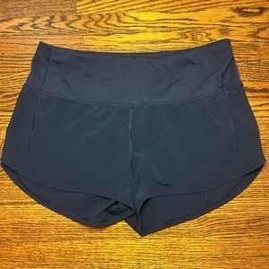 women’s lululemon navy blue athletic shorts